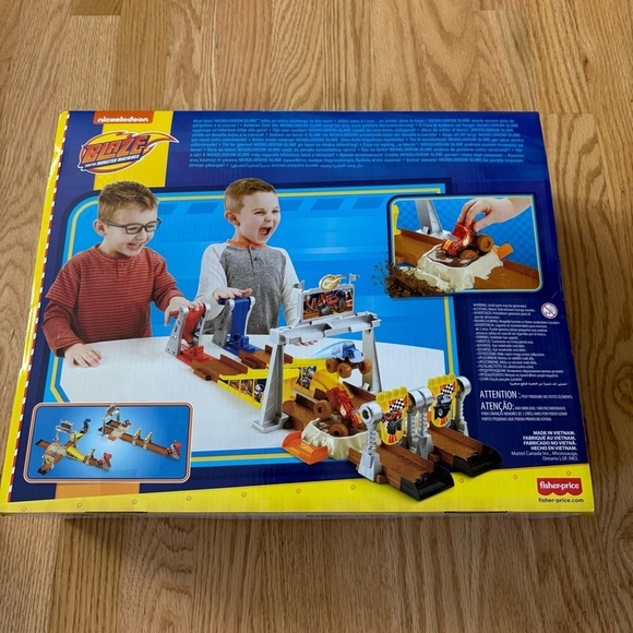Blaze and the Monster Machines Toy Car Playset Mud Pit Race Track Crusher Slime - Picture 5 of 5